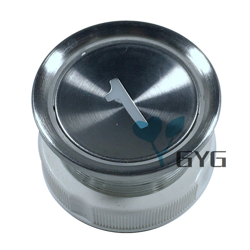 1 FLOOR ROUND ELEVATOR PUSH BUTTON LED RED 32.7MM CUTOUT